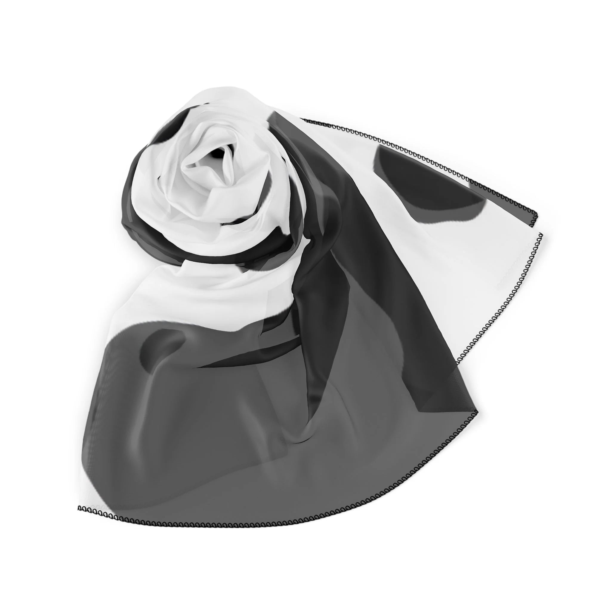 White and Black Cow Print Bandana, Artsulli - Art is Long, Life is Short, Accessories, , , , , , , 