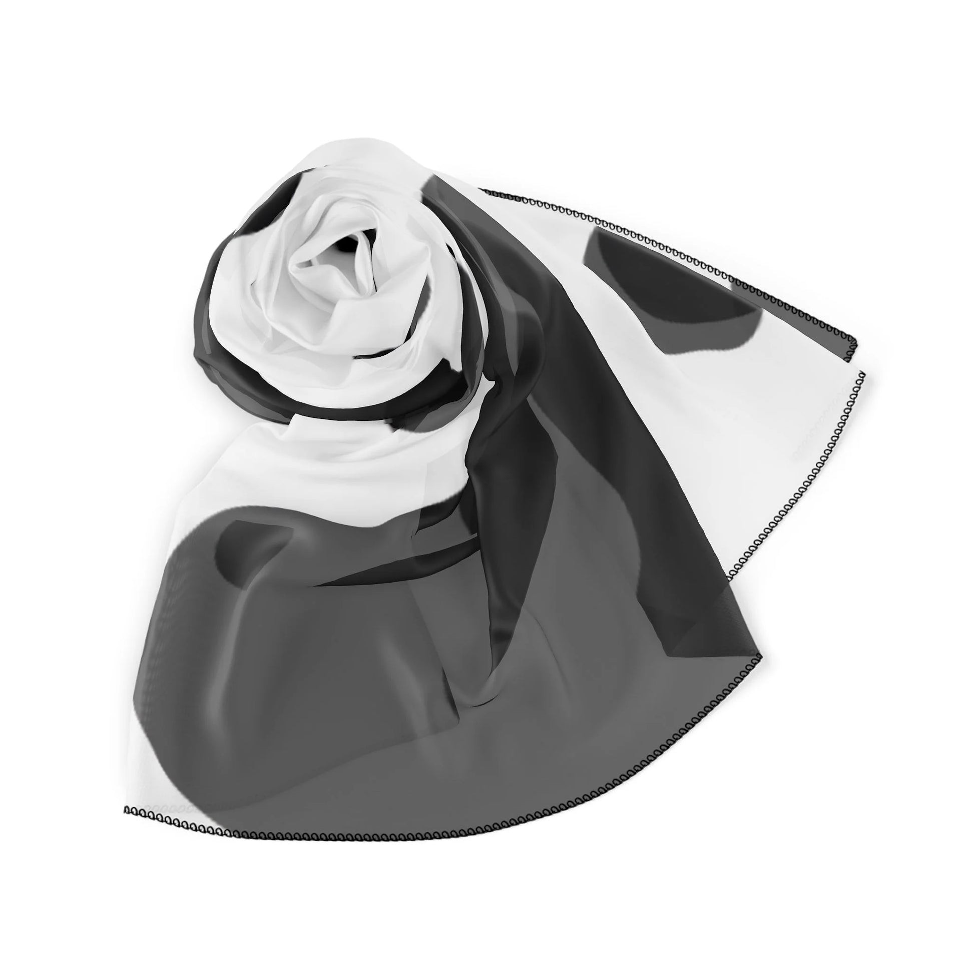 White and Black Cow Print Bandana, Artsulli - Art is Long, Life is Short, Accessories, , , , , , , 