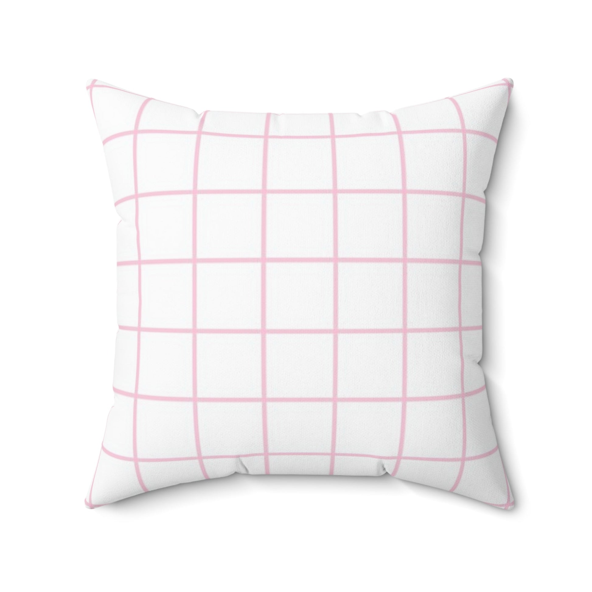 White and Pink Grid Throw Pillow, Artsulli - Art is Long, Life is Short, Home Decor, , , , , , , 