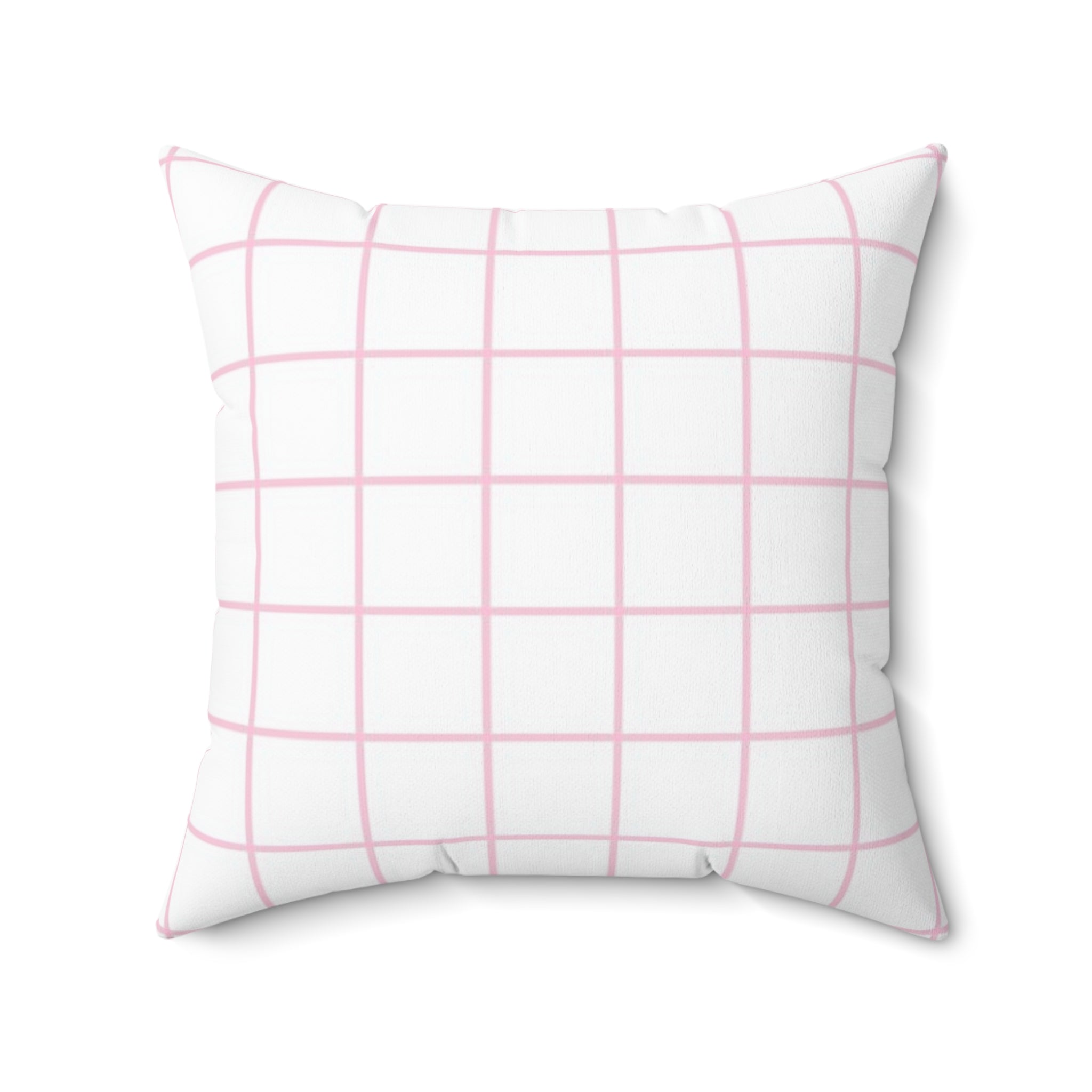 White and Pink Grid Throw Pillow, Artsulli - Art is Long, Life is Short, Home Decor, , , , , , , 
