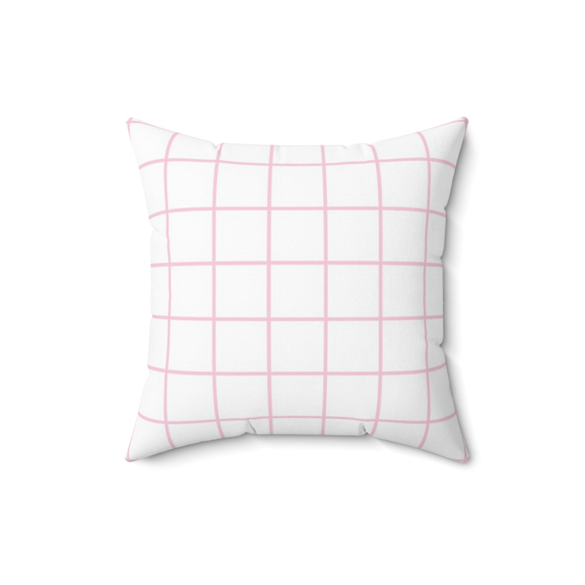 White and Pink Grid Throw Pillow, Artsulli - Art is Long, Life is Short, Home Decor, , , , , , , 