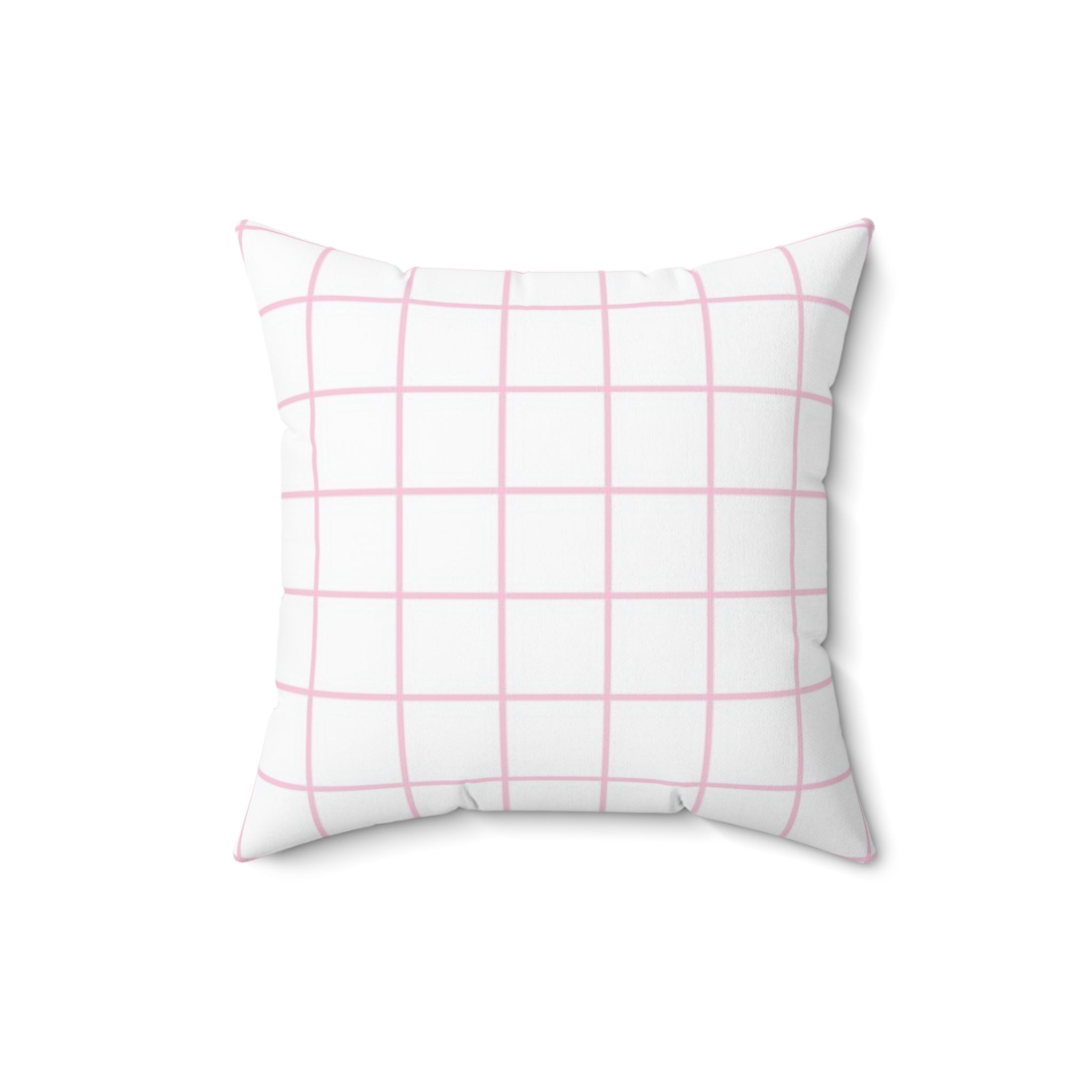 White and Pink Grid Throw Pillow, Artsulli - Art is Long, Life is Short, Home Decor, , , , , , , 