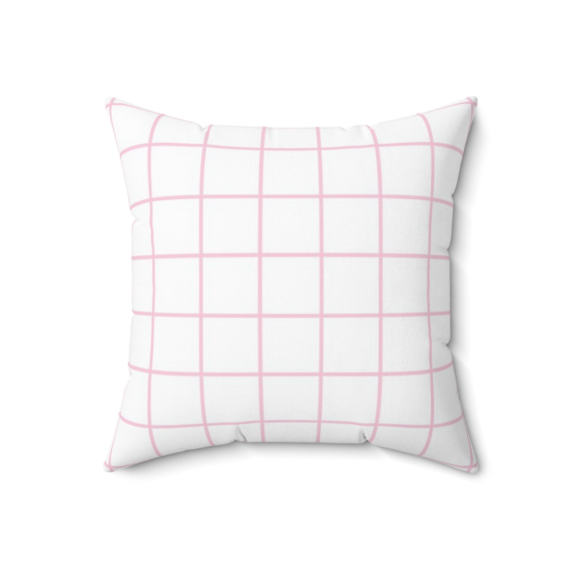 White and Pink Grid Throw Pillow, Artsulli - Art is Long, Life is Short, Home Decor, , , , , , , 