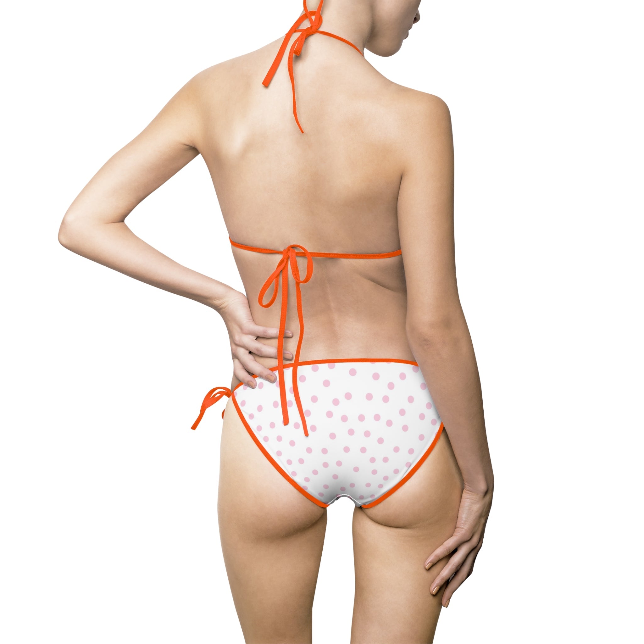 White Polka Dot Bikini Swimsuit, Artsulli - Art is Long, Life is Short, All Over Prints, , , , , , , 