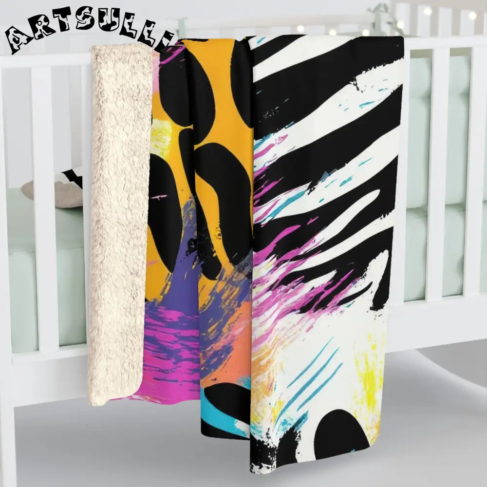 Wild Style Animal Print Cozy Fleece Blanket, Artsulli - Art is Long, Life is Short, Home Decor, , , , , , , 