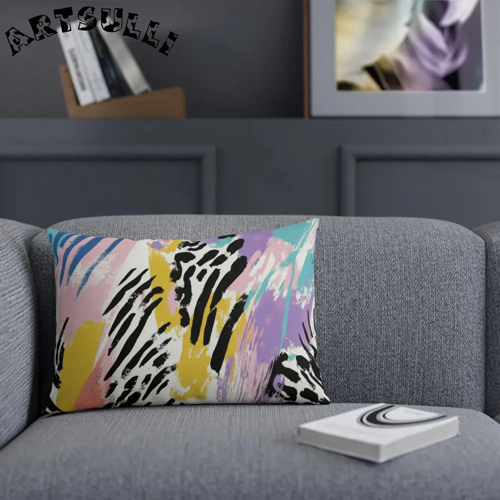 Wild Zebra Stripes and Paint Throw Pillow, Artsulli - Art is Long, Life is Short, Home Decor, , , , , , , 