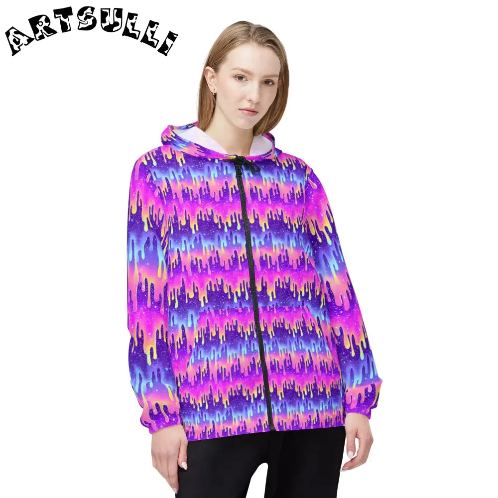 Windbreaker Jacket (AOP), Artsulli - Art is Long, Life is Short, Outerwear, , , , , , , 