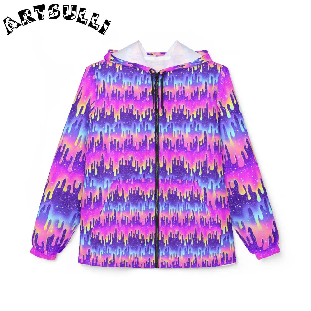 Windbreaker Jacket (AOP), Artsulli - Art is Long, Life is Short, Outerwear, Size, XS, , , , , 30859596188726453964
