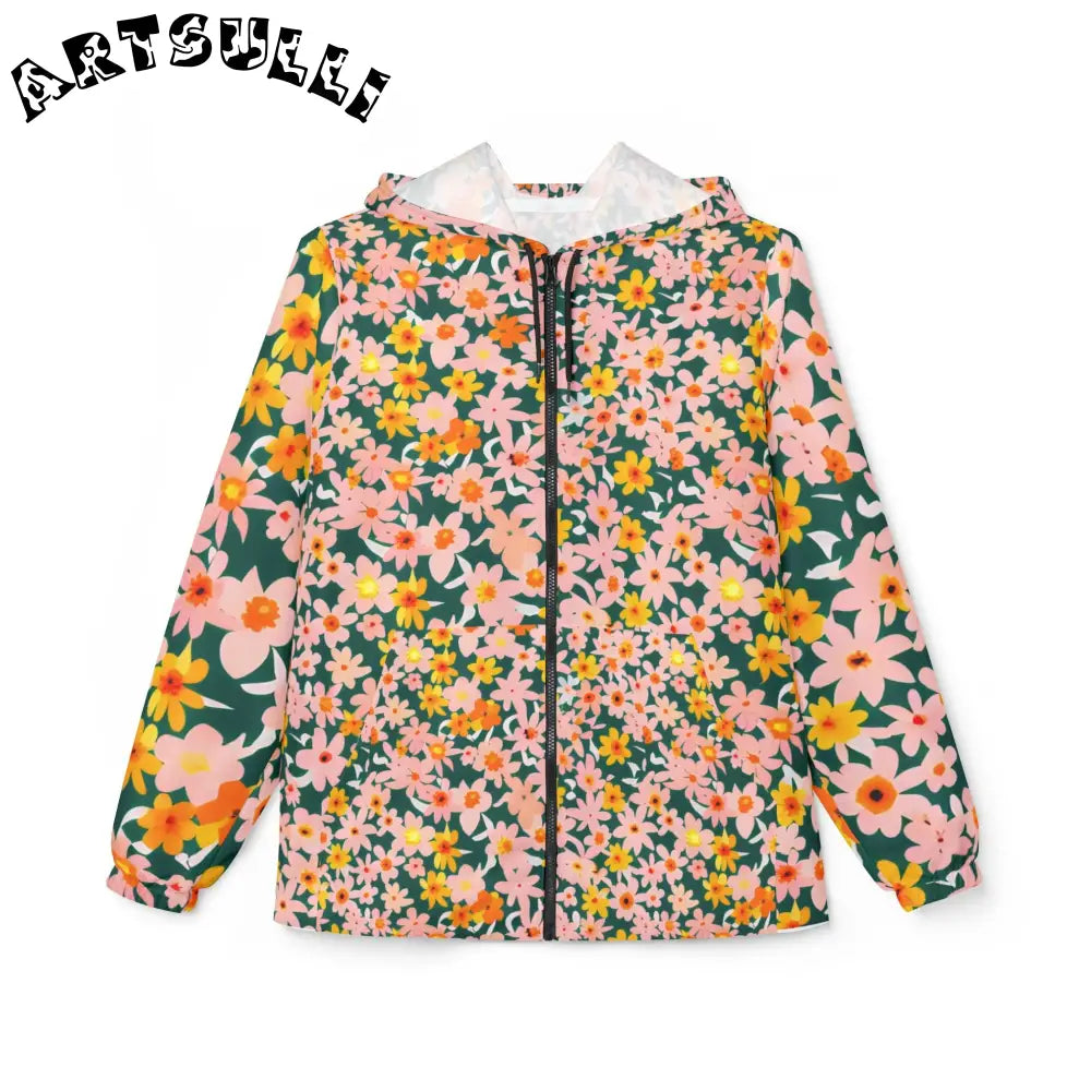 Windbreaker Jacket (AOP), Artsulli - Art is Long, Life is Short, Outerwear, Size, XS, , , , , 25769069097133312242