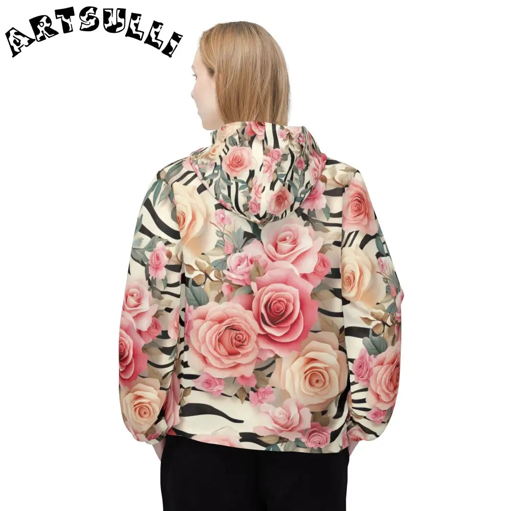 Windbreaker Jacket (AOP), Artsulli - Art is Long, Life is Short, Outerwear, , , , , , , 