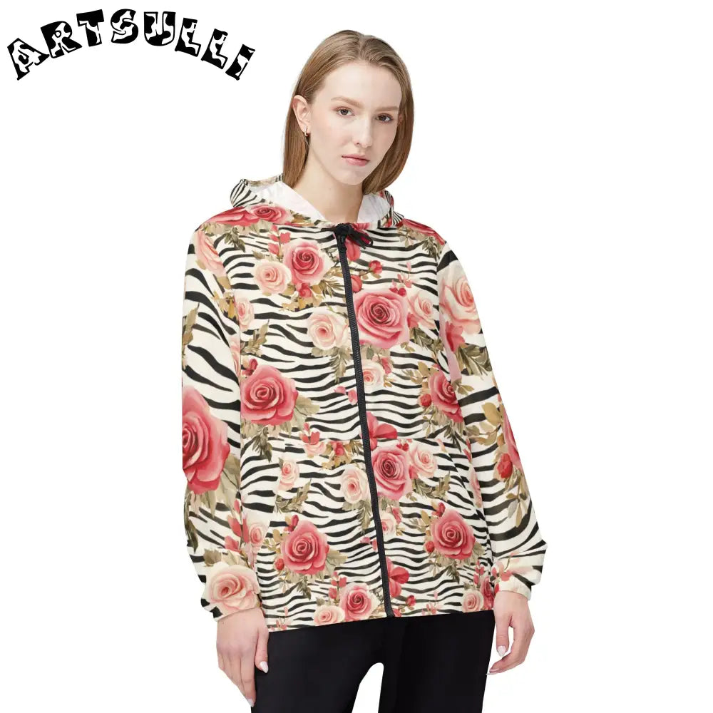 Windbreaker Jacket (AOP), Artsulli - Art is Long, Life is Short, Outerwear, , , , , , , 