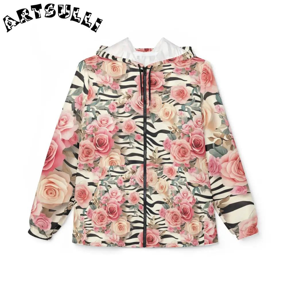 Windbreaker Jacket (AOP), Artsulli - Art is Long, Life is Short, Outerwear, Size, XS, , , , , 18922649864373126524