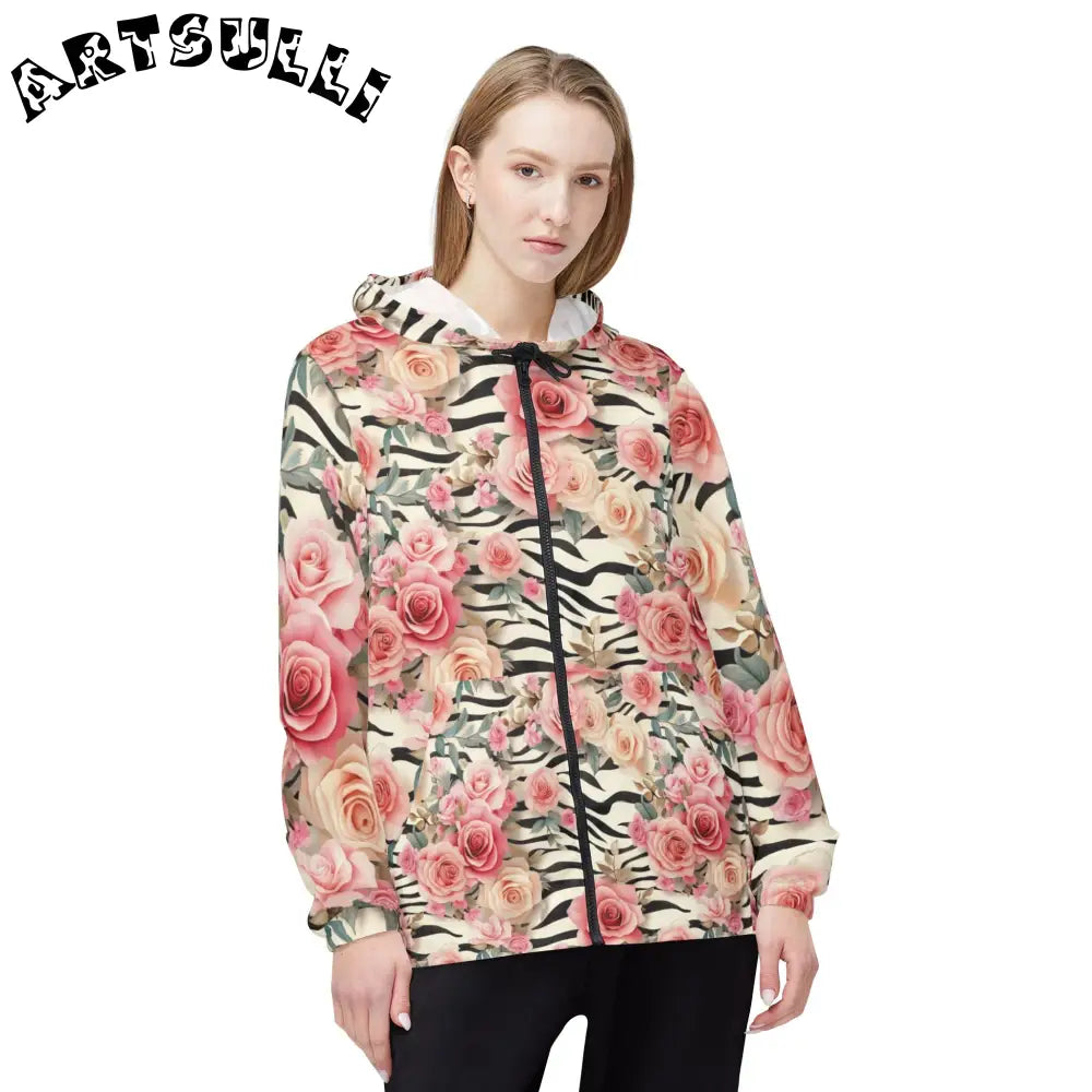 Windbreaker Jacket (AOP), Artsulli - Art is Long, Life is Short, Outerwear, , , , , , , 