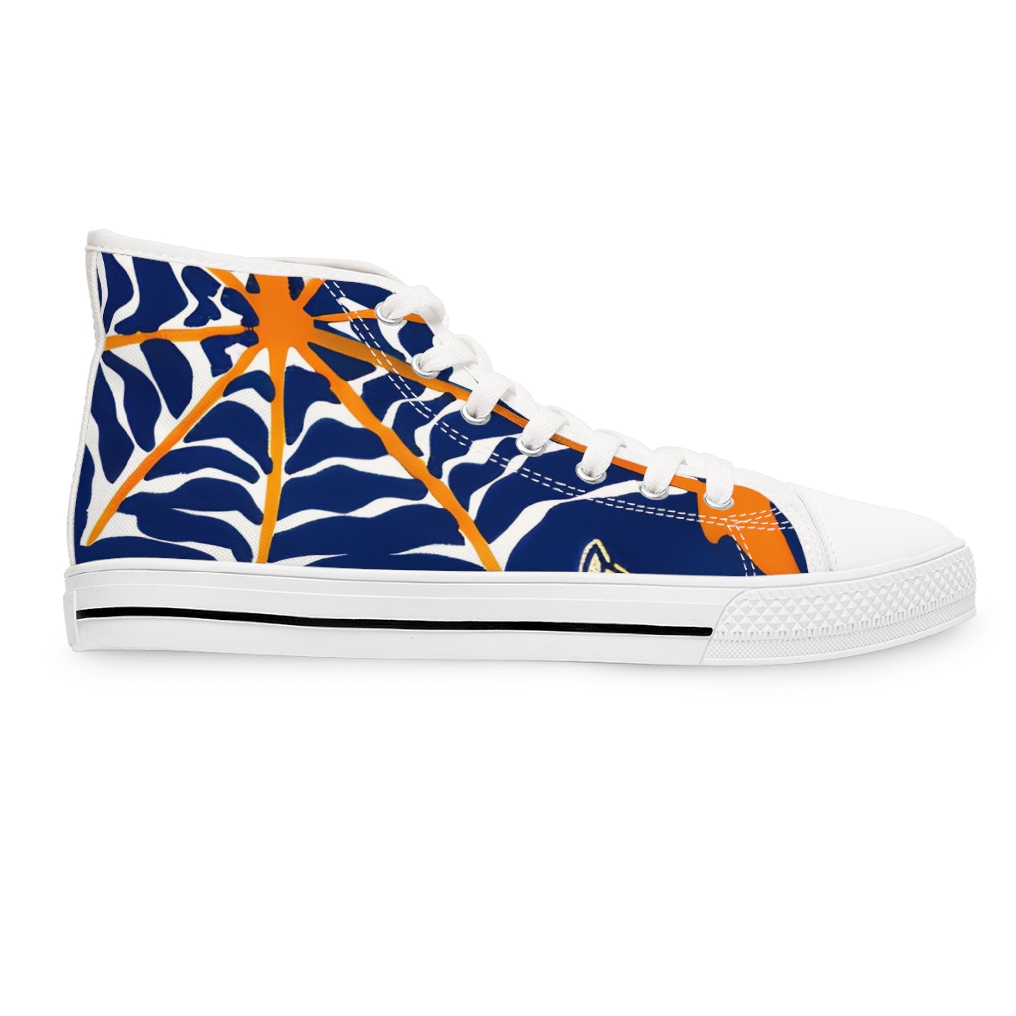 Women's Abstract Canvas High Top Sneakers, Artsulli - Art is Long, Life is Short, Shoes, , , , , , , 