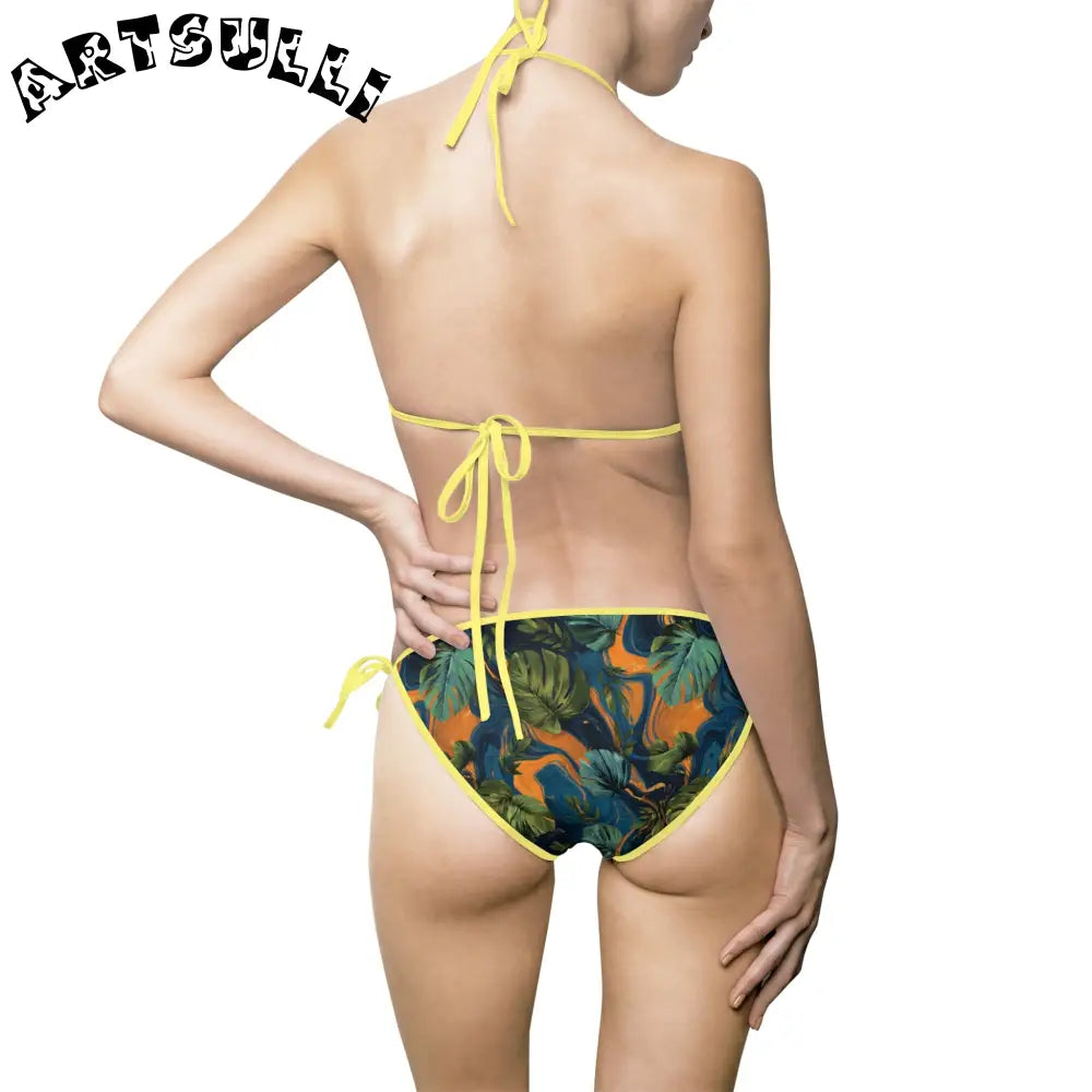 Women's Bikini Swimsuit (AOP), Artsulli - Art is Long, Life is Short, All Over Prints, , , , , , , 