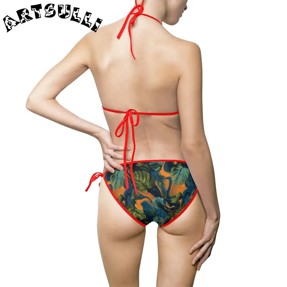 Women's Bikini Swimsuit (AOP), Artsulli - Art is Long, Life is Short, All Over Prints, , , , , , , 
