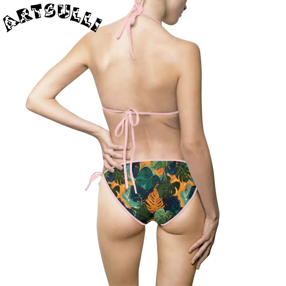 Women's Bikini Swimsuit (AOP), Artsulli - Art is Long, Life is Short, All Over Prints, , , , , , , 