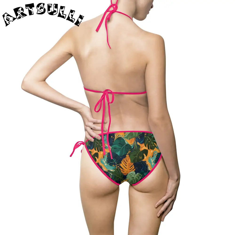 Women's Bikini Swimsuit (AOP), Artsulli - Art is Long, Life is Short, All Over Prints, , , , , , , 