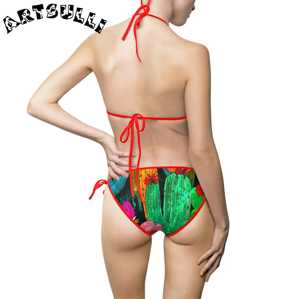 Women's Bikini Swimsuit (AOP), Artsulli - Art is Long, Life is Short, All Over Prints, , , , , , , 