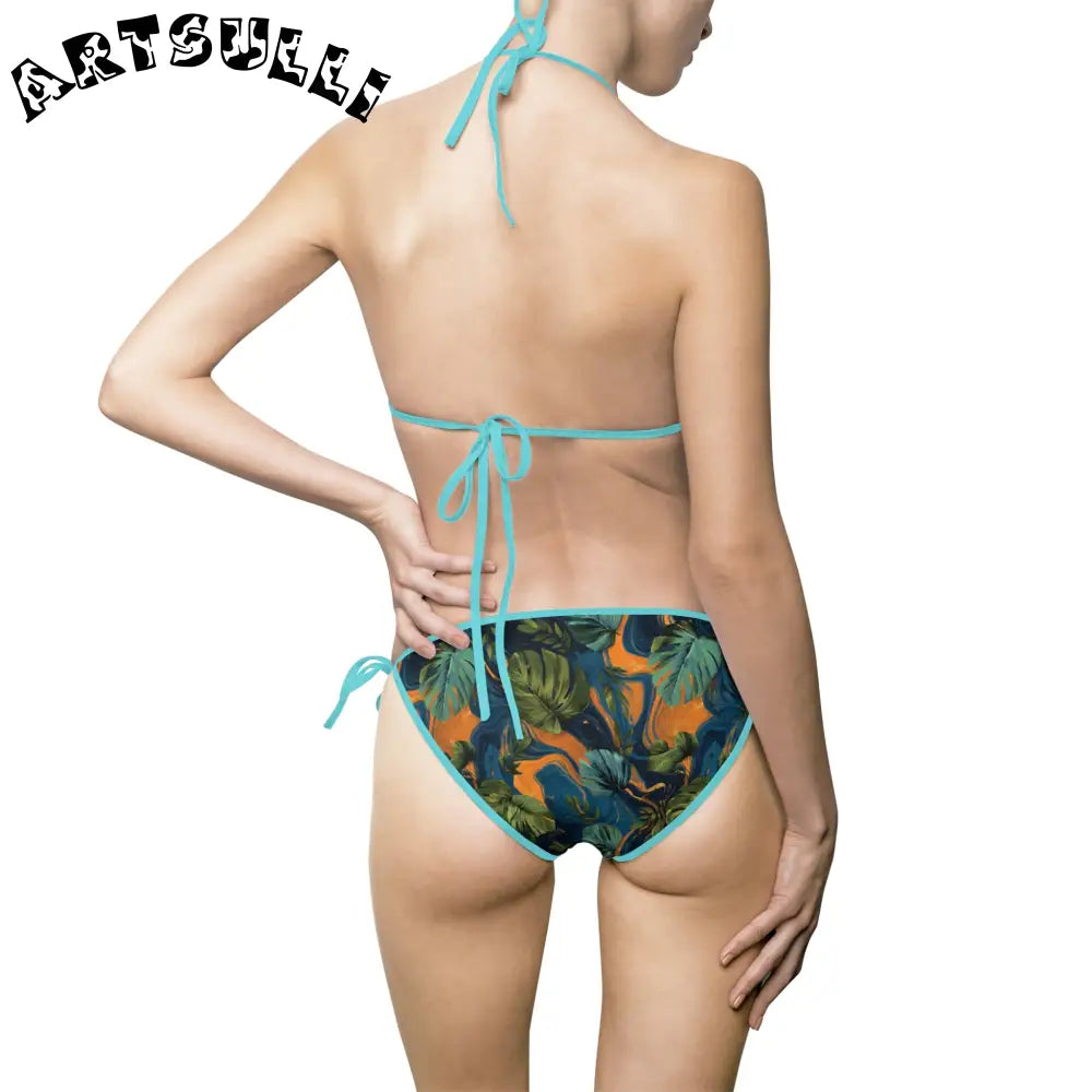 Women's Bikini Swimsuit (AOP), Artsulli - Art is Long, Life is Short, All Over Prints, , , , , , , 