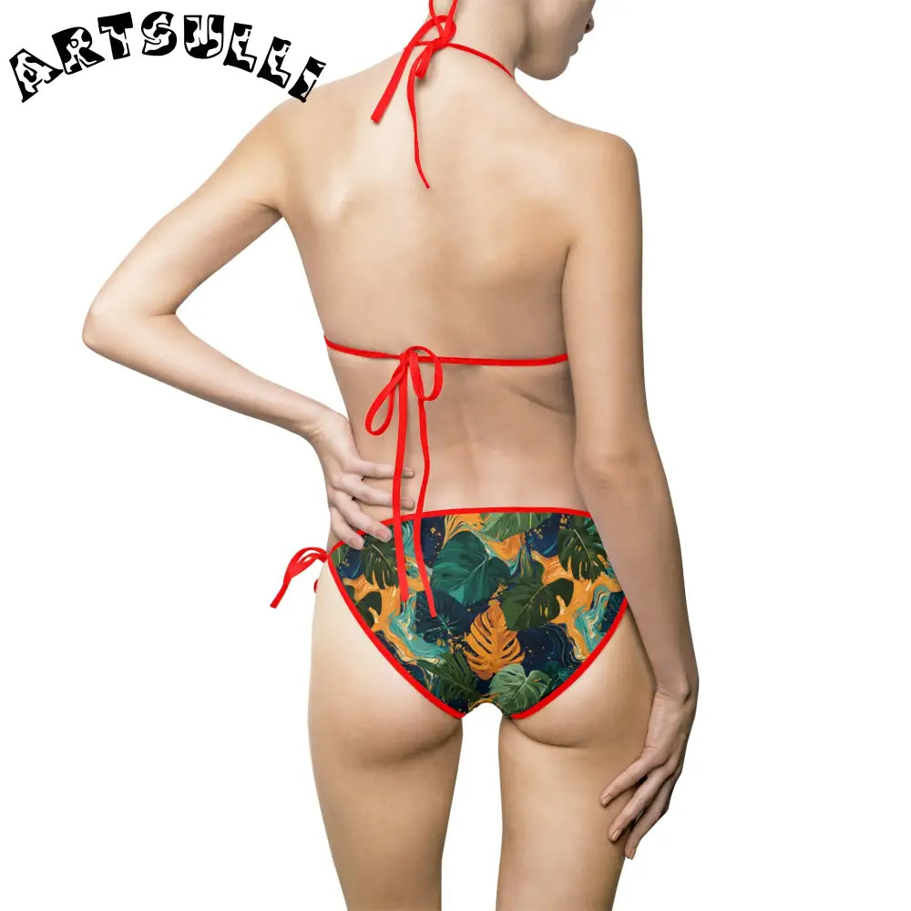 Women's Bikini Swimsuit (AOP), Artsulli - Art is Long, Life is Short, All Over Prints, , , , , , , 
