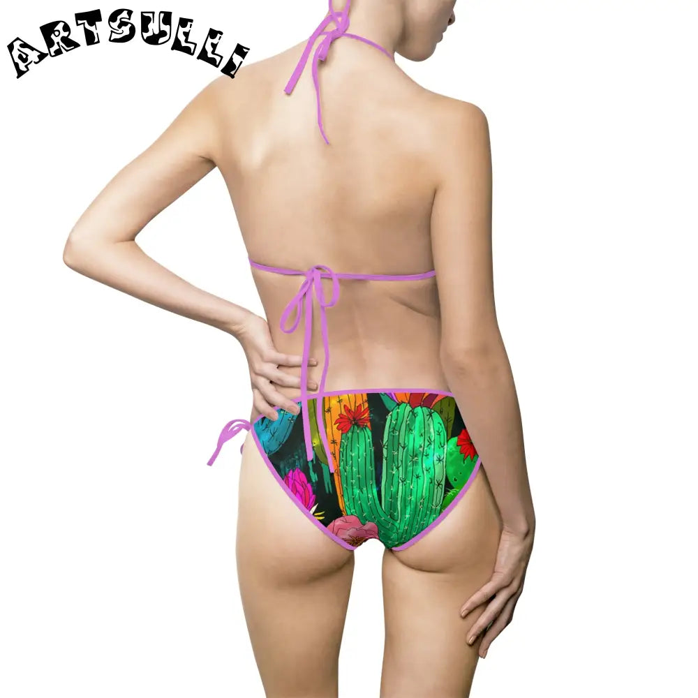 Women's Bikini Swimsuit (AOP), Artsulli - Art is Long, Life is Short, All Over Prints, , , , , , , 