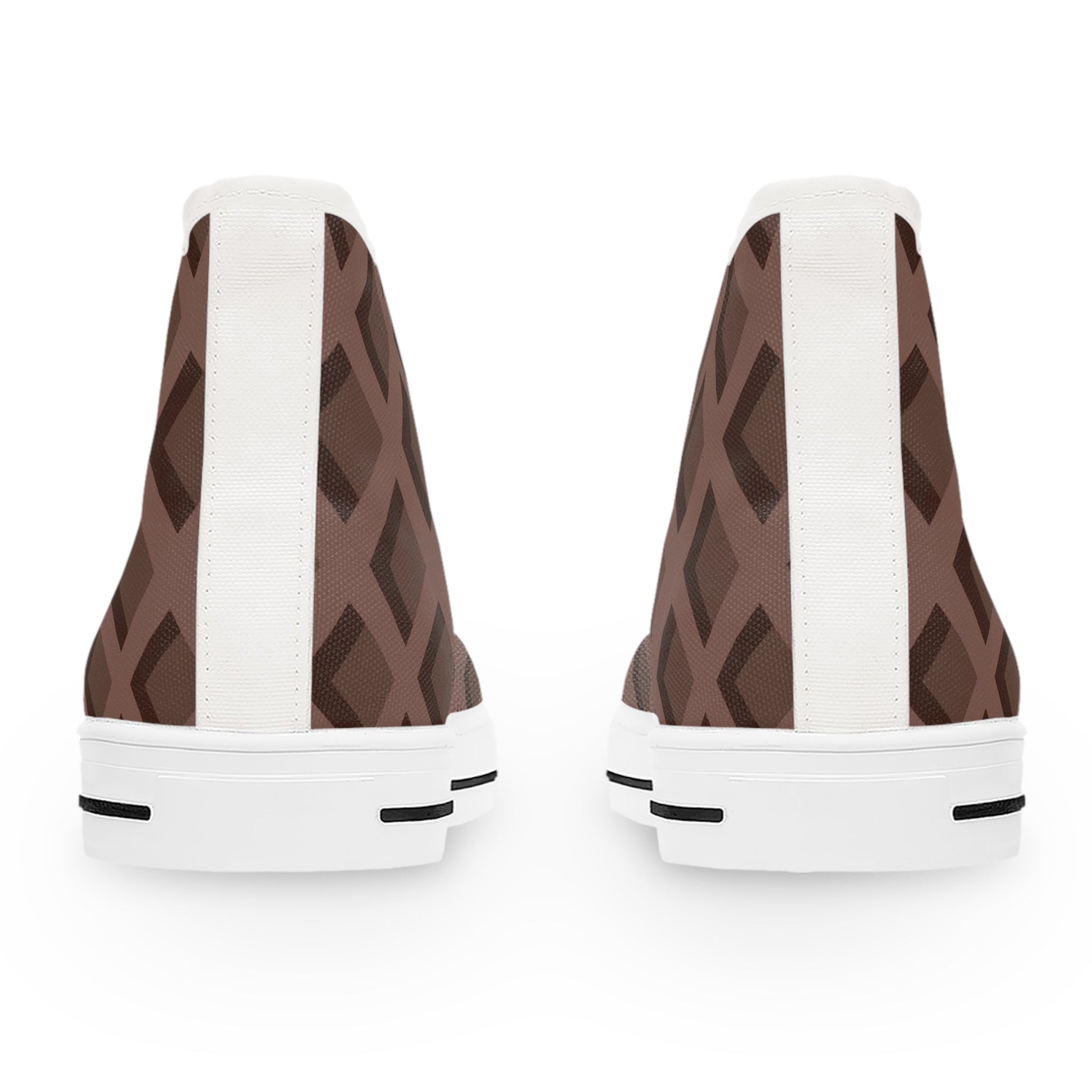 Women's Brown Patterned High Tops, Artsulli - Art is Long, Life is Short, Shoes, , , , , , , 