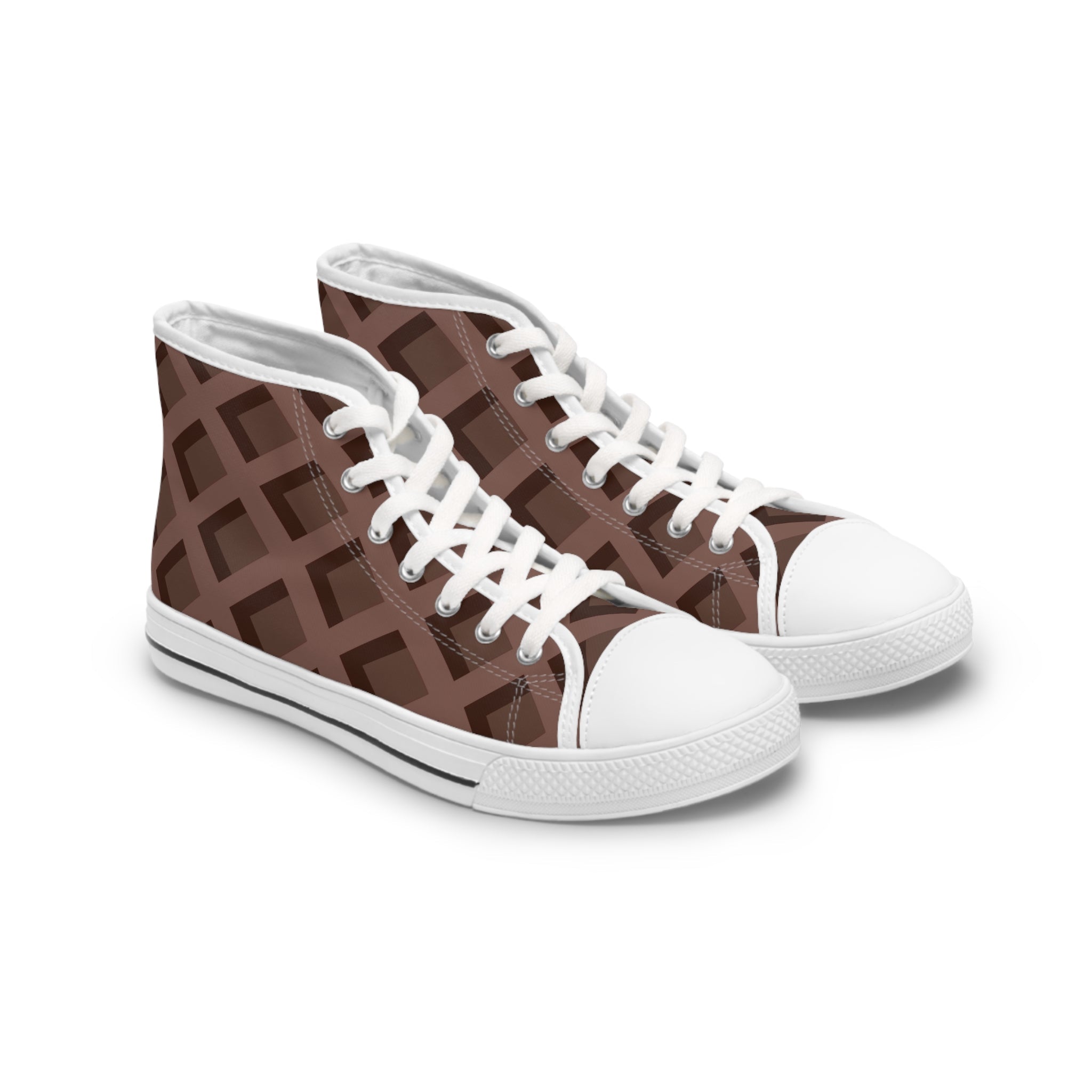 Printify Women’s Brown Patterned High Tops 2025