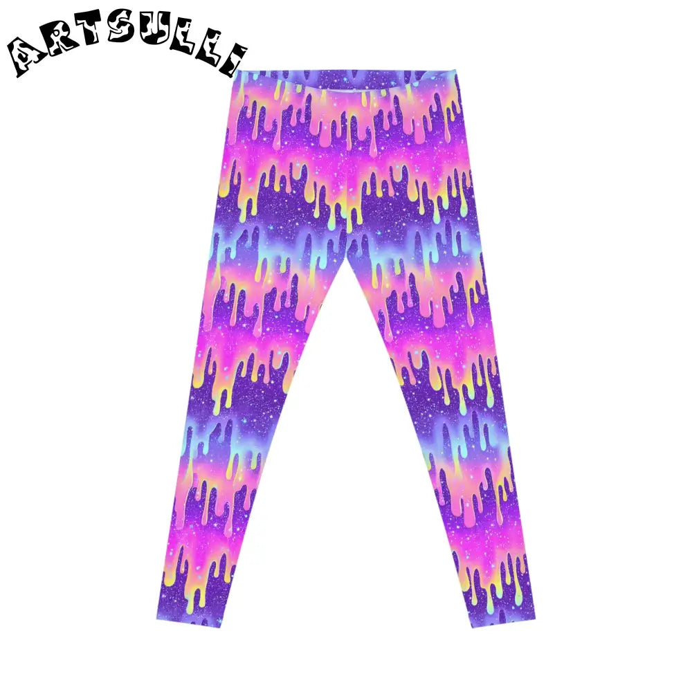 Women's Casual Leggings (AOP), Artsulli - Art is Long, Life is Short, All Over Prints, Size, XS, Color, Seam thread color automatically matched to design, , , 33819481733285977993