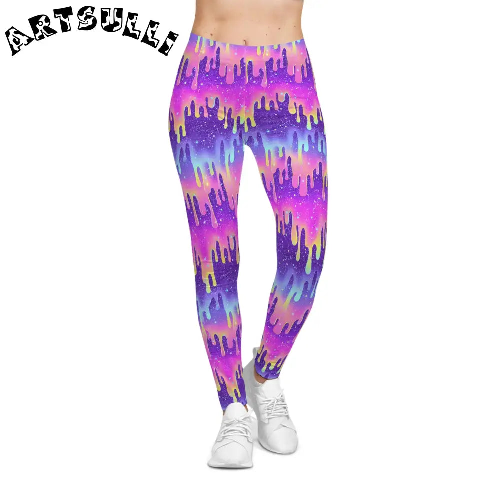 Women's Casual Leggings (AOP), Artsulli - Art is Long, Life is Short, All Over Prints, , , , , , , 