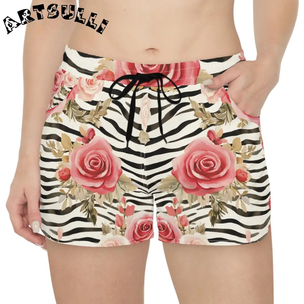 Women's Casual Shorts (AOP), Artsulli - Art is Long, Life is Short, All Over Prints, , , , , , , 