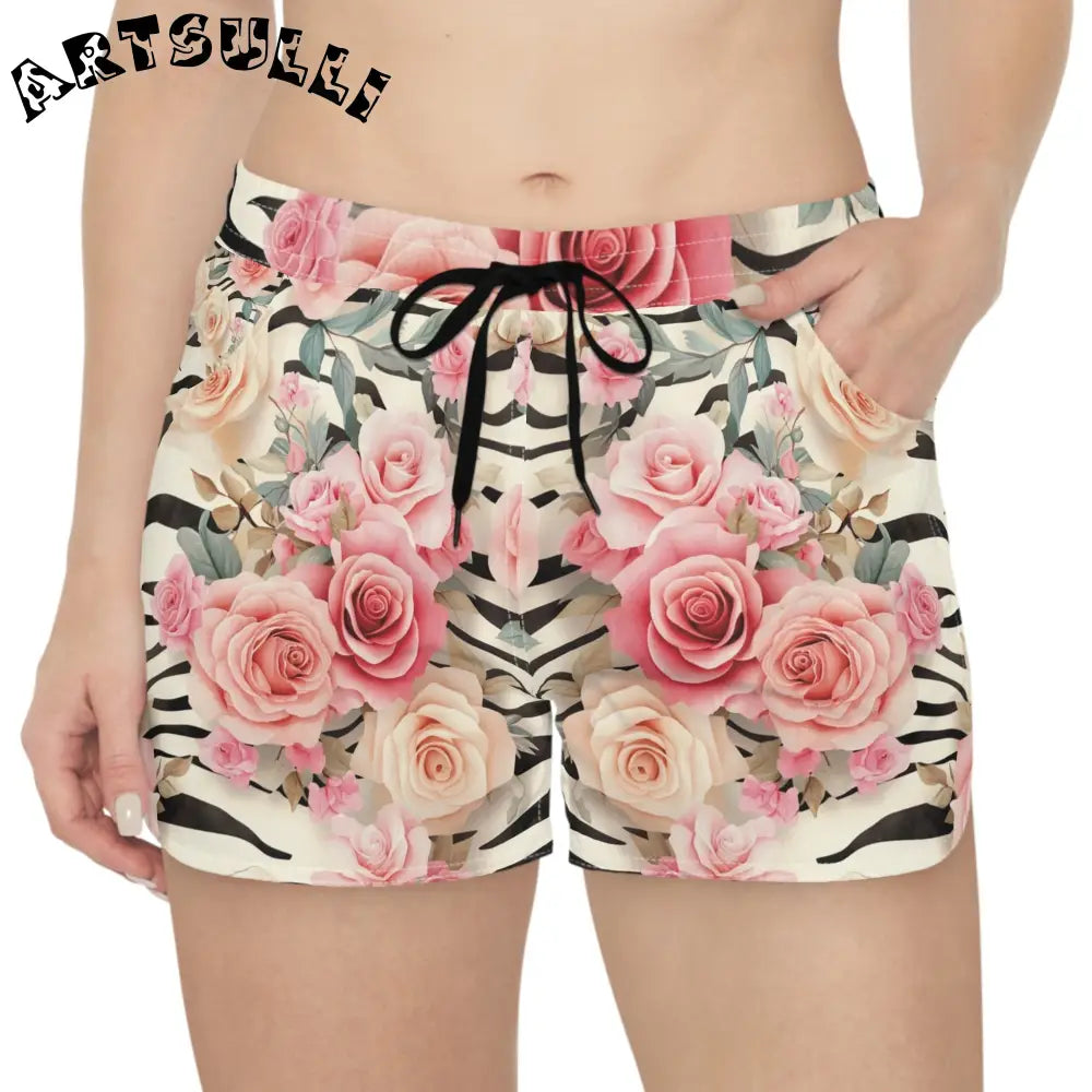 Women's Casual Shorts (AOP), Artsulli - Art is Long, Life is Short, All Over Prints, , , , , , , 