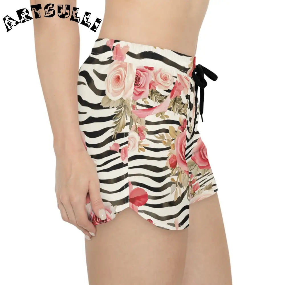 Women's Casual Shorts (AOP), Artsulli - Art is Long, Life is Short, All Over Prints, , , , , , , 