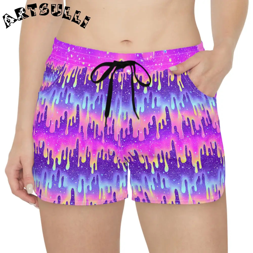 Women's Casual Shorts (AOP), Artsulli - Art is Long, Life is Short, All Over Prints, , , , , , , 