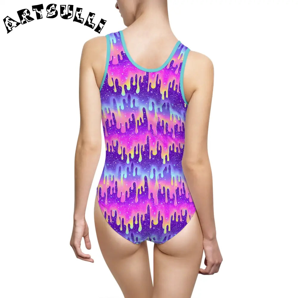 Women's Classic One-Piece Swimsuit (AOP), Artsulli - Art is Long, Life is Short, All Over Prints, , , , , , , 