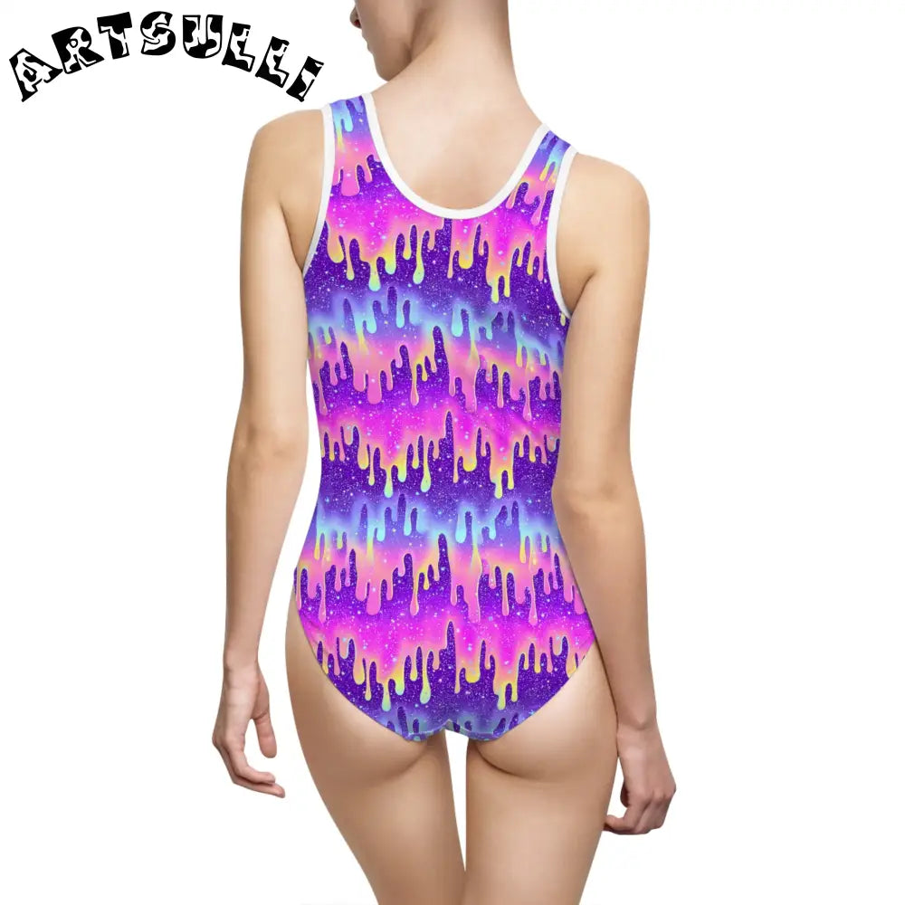 Women's Classic One-Piece Swimsuit (AOP), Artsulli - Art is Long, Life is Short, All Over Prints, , , , , , , 