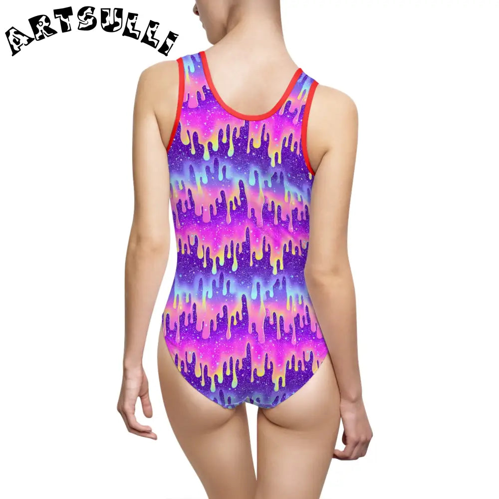 Women's Classic One-Piece Swimsuit (AOP), Artsulli - Art is Long, Life is Short, All Over Prints, , , , , , , 