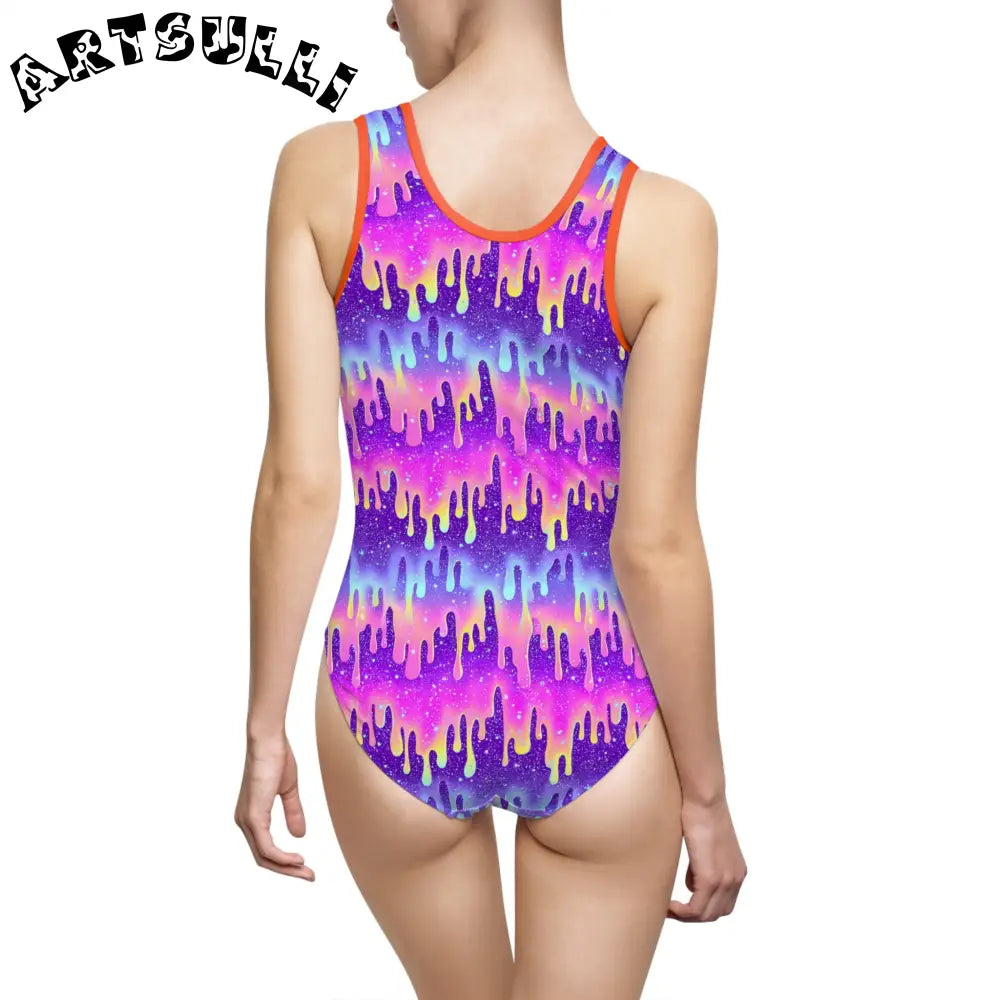 Women's Classic One-Piece Swimsuit (AOP), Artsulli - Art is Long, Life is Short, All Over Prints, , , , , , , 