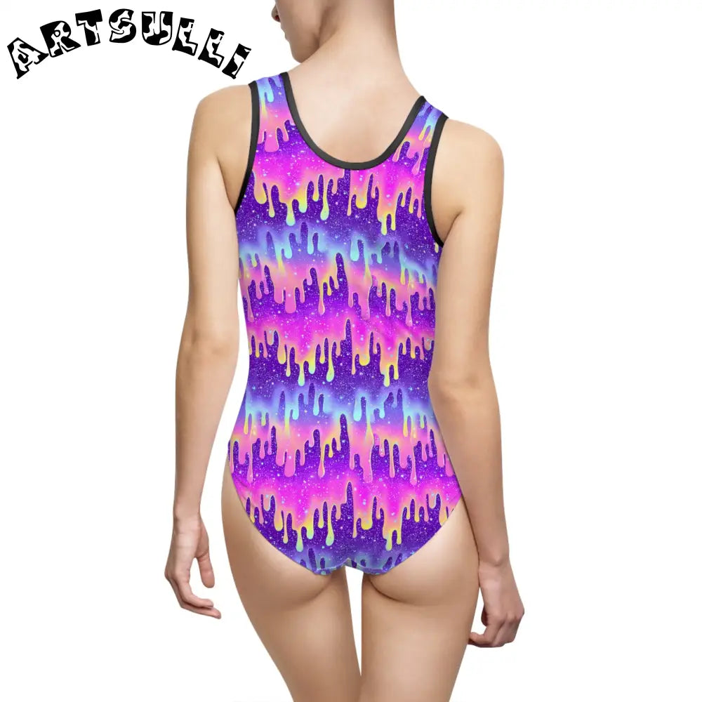 Women's Classic One-Piece Swimsuit (AOP), Artsulli - Art is Long, Life is Short, All Over Prints, , , , , , , 