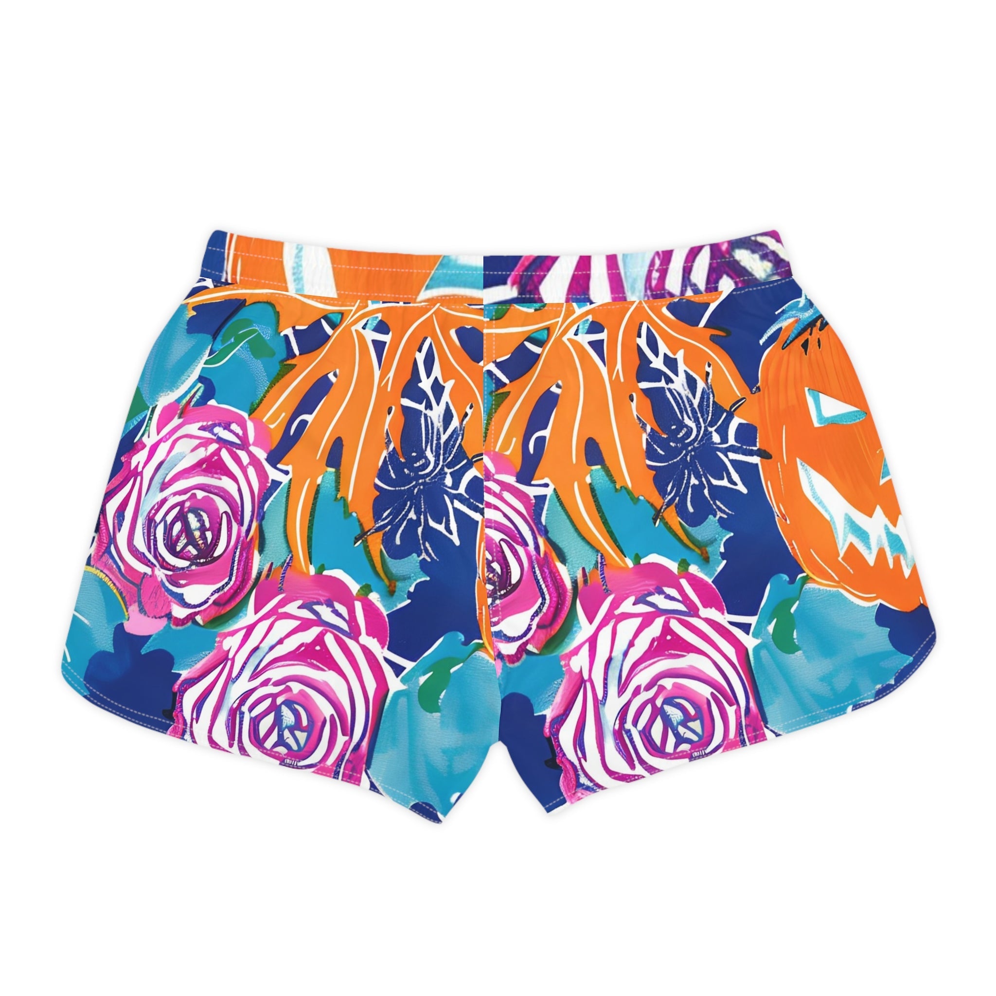 Women's Floral and Halloween Athletic Shorts, Artsulli - Art is Long, Life is Short, All Over Prints, , , , , , , 