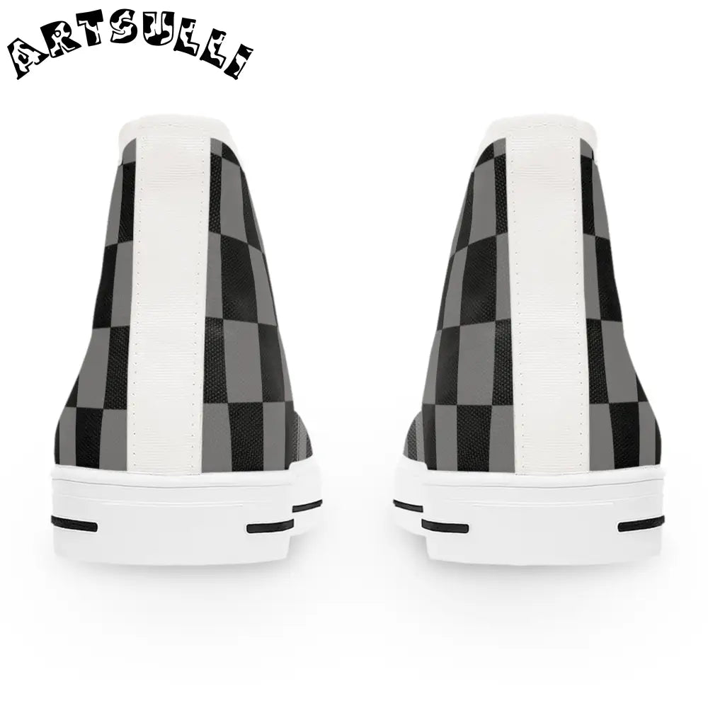 Women’s High Top Breathable Polyester Canvas Sneakers, Artsulli - Art is Long, Life is Short, Shoes, , , , , , , 