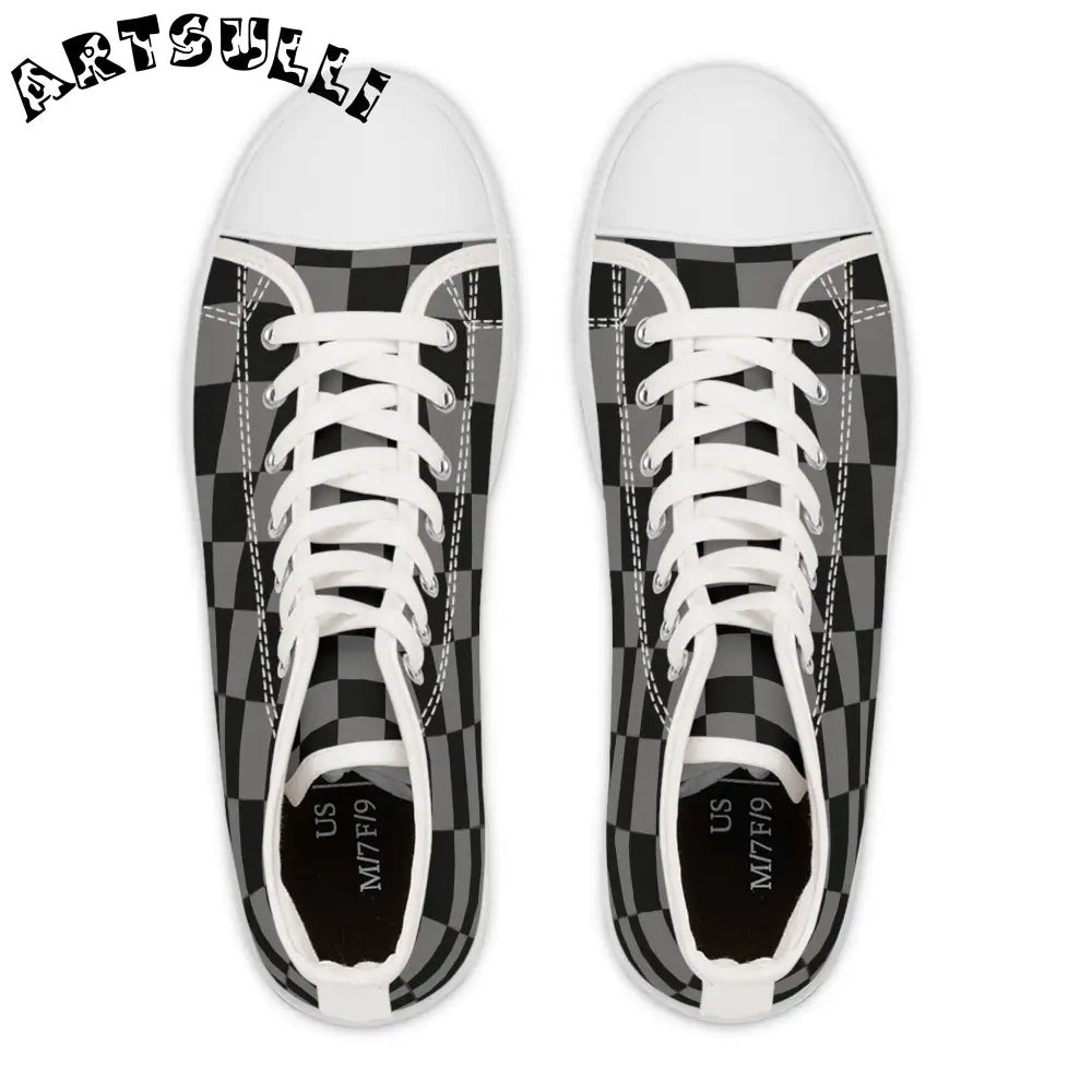 Women’s High Top Breathable Polyester Canvas Sneakers, Artsulli - Art is Long, Life is Short, Shoes, , , , , , , 