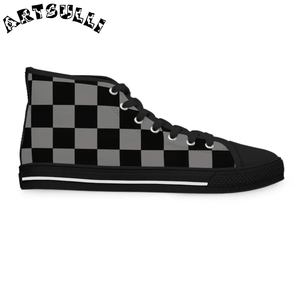 Women’s High Top Breathable Polyester Canvas Sneakers, Artsulli - Art is Long, Life is Short, Shoes, , , , , , , 
