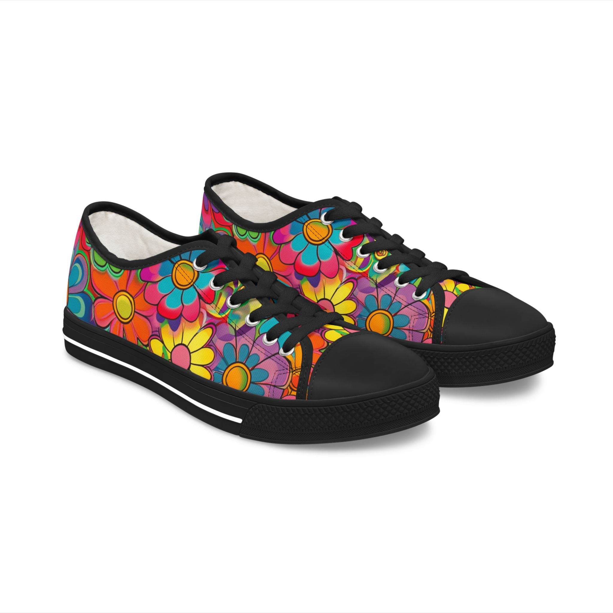 Women's Low Top Sneakers, Artsulli - Art is Long, Life is Short, Shoes, Size, US 5.5, Color, Black sole, , , 23904983168705979965