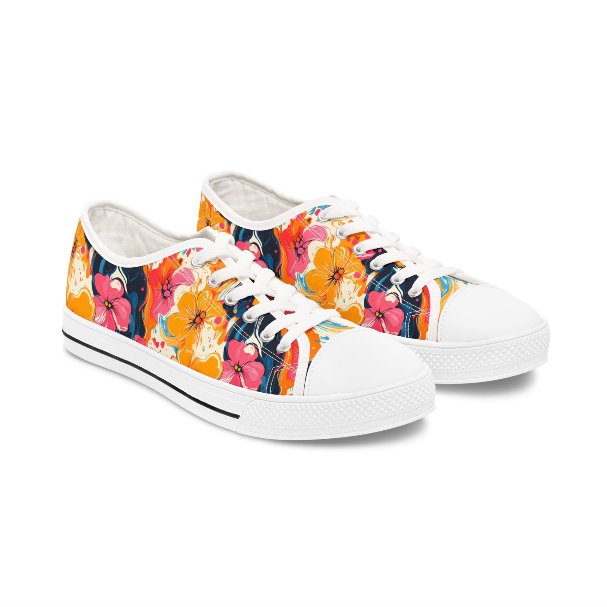 Women's Low Top Sneakers, Artsulli - Art is Long, Life is Short, Shoes, Size, US 5.5, Color, White sole, , , 32768120670522979175