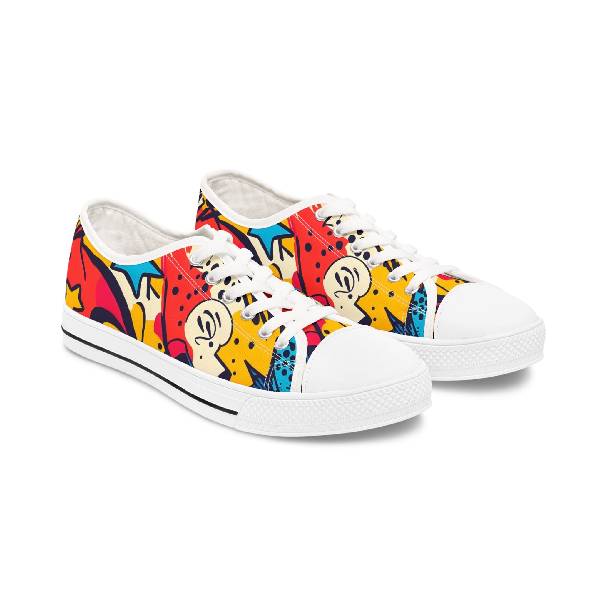 Women's Low Top Sneakers, Artsulli - Art is Long, Life is Short, Shoes, Size, US 5.5, Color, White sole, , , 13113603466958850822