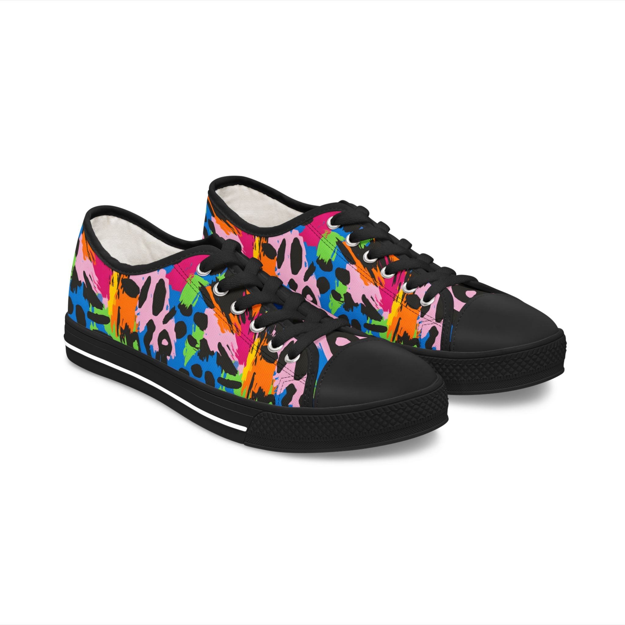 Women's Low Top Sneakers, Artsulli - Art is Long, Life is Short, Shoes, Size, US 5.5, Color, Black sole, , , 17155870056923139537