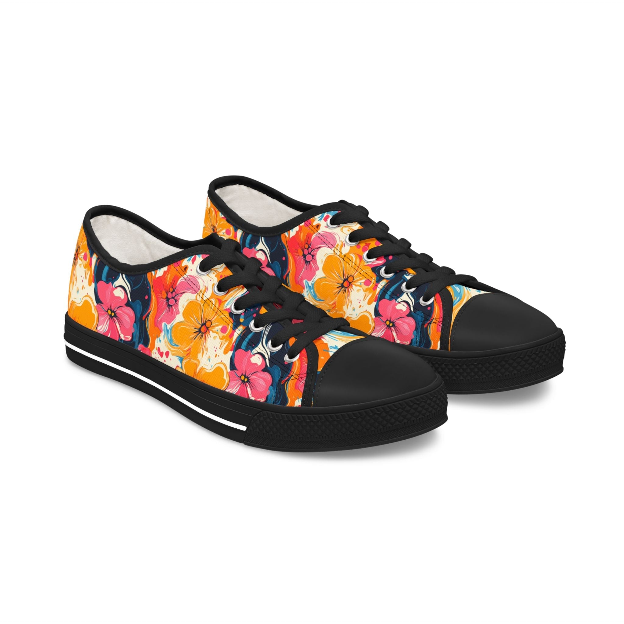Women's Low Top Sneakers, Artsulli - Art is Long, Life is Short, Shoes, Size, US 5.5, Color, Black sole, , , 97890157130733491650