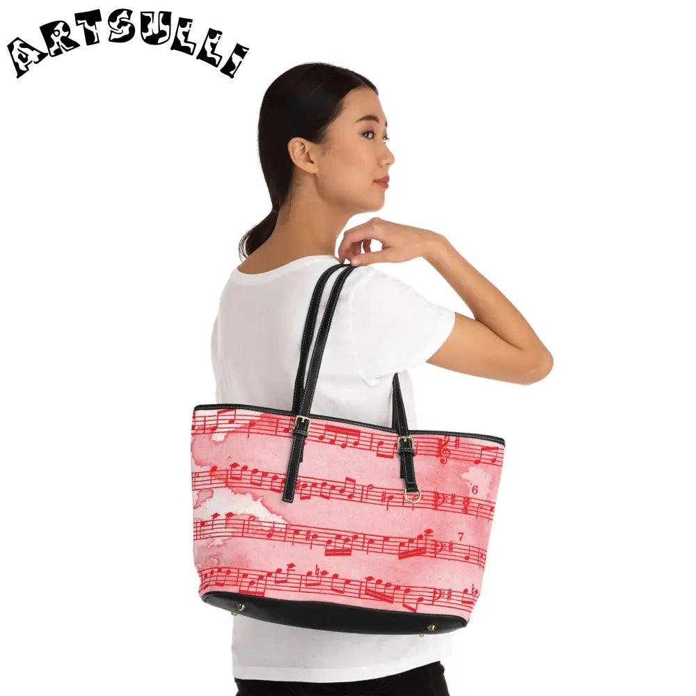 Womens Music Note Shoulder Bag, Artsulli - Art is Long, Life is Short, Bags, , , , , , , 