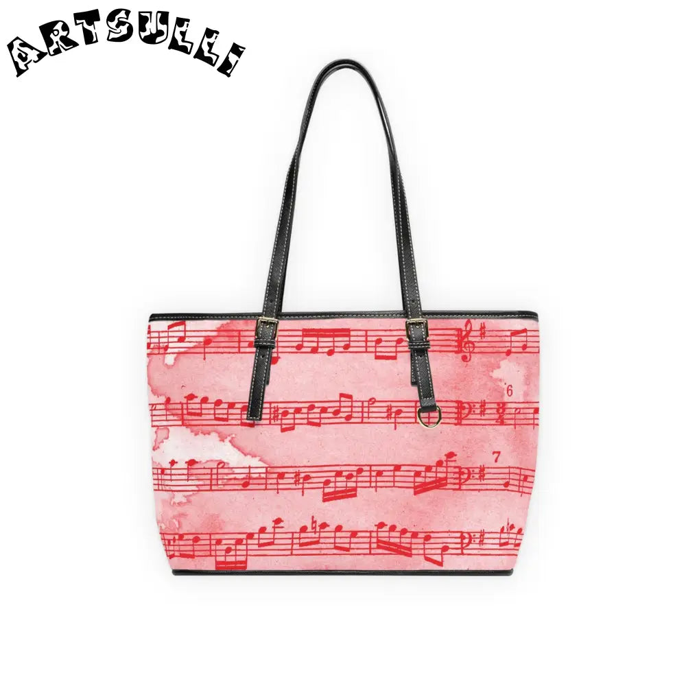 Womens Music Note Shoulder Bag, Artsulli - Art is Long, Life is Short, Bags, Size, 16" x 10", Color, Black, , , 25590138326421479132